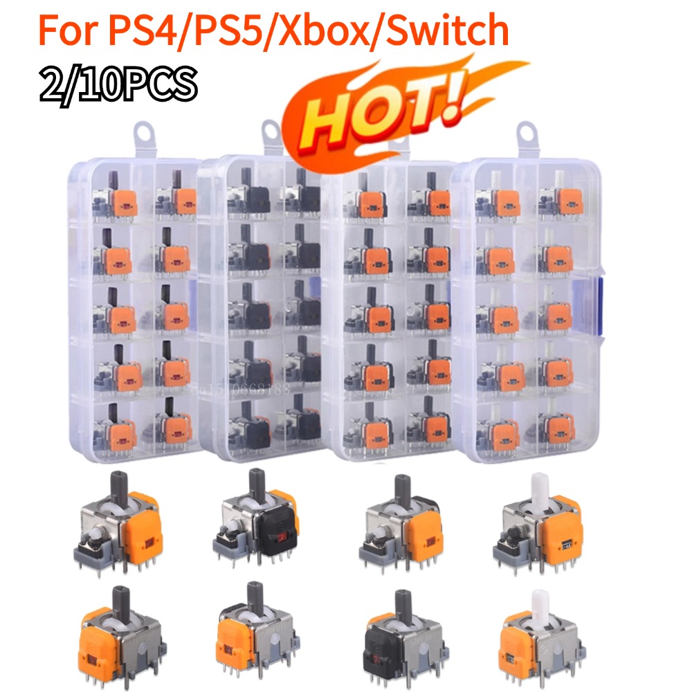 3D Printing Xbox Controller - 2/10Pcs เปลี่ยน 3D Analog จอยสติ๊กสําหรับ PS5/PS4/XBox