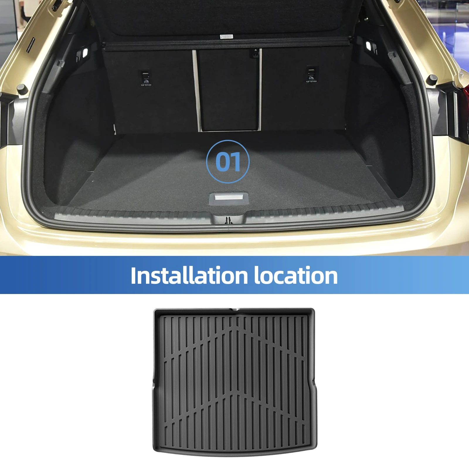3D Printing Car - แผ่นรองพื้นรถยนต์ Smabee สำหรับ Audi Q4 E-tron