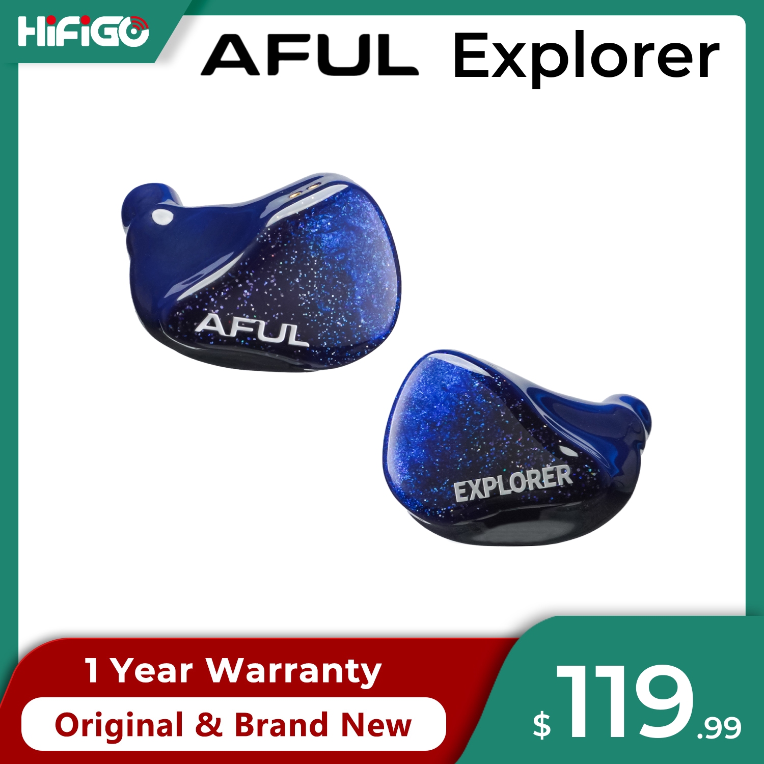 3D Printing Youtube Videos - หูฟังไฮไฟ HiFiGo AFUL Explorer แบบมีสาย ไฮบริด