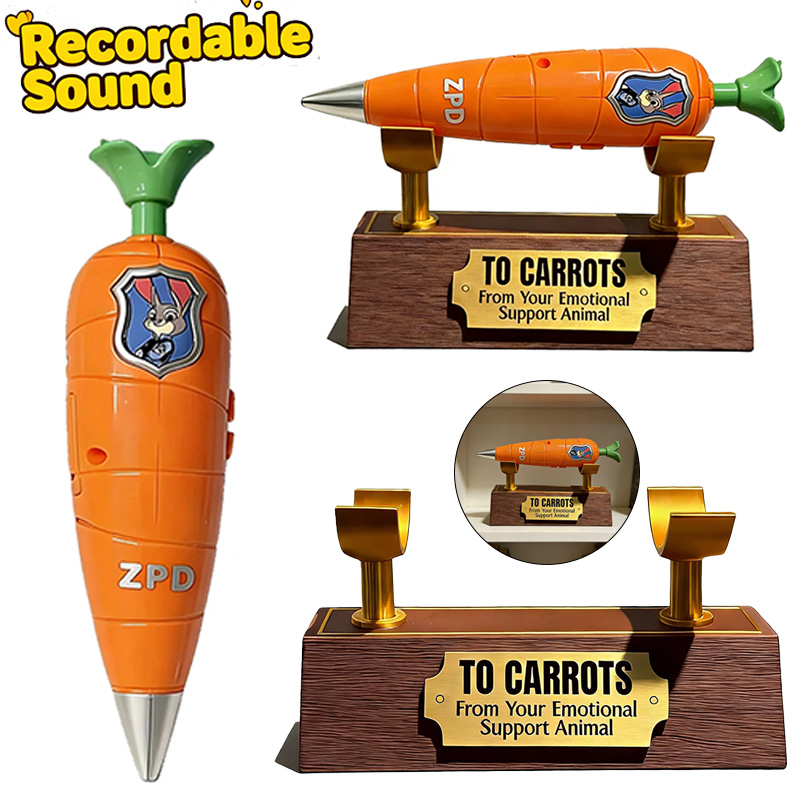 3D Printing Pen For Kids - ขายปากกาบันทึกข้อมูลรูปแครอทจาก Zootopia 2 พร้อมขาตั้งพิมพ์ 3 มิติ