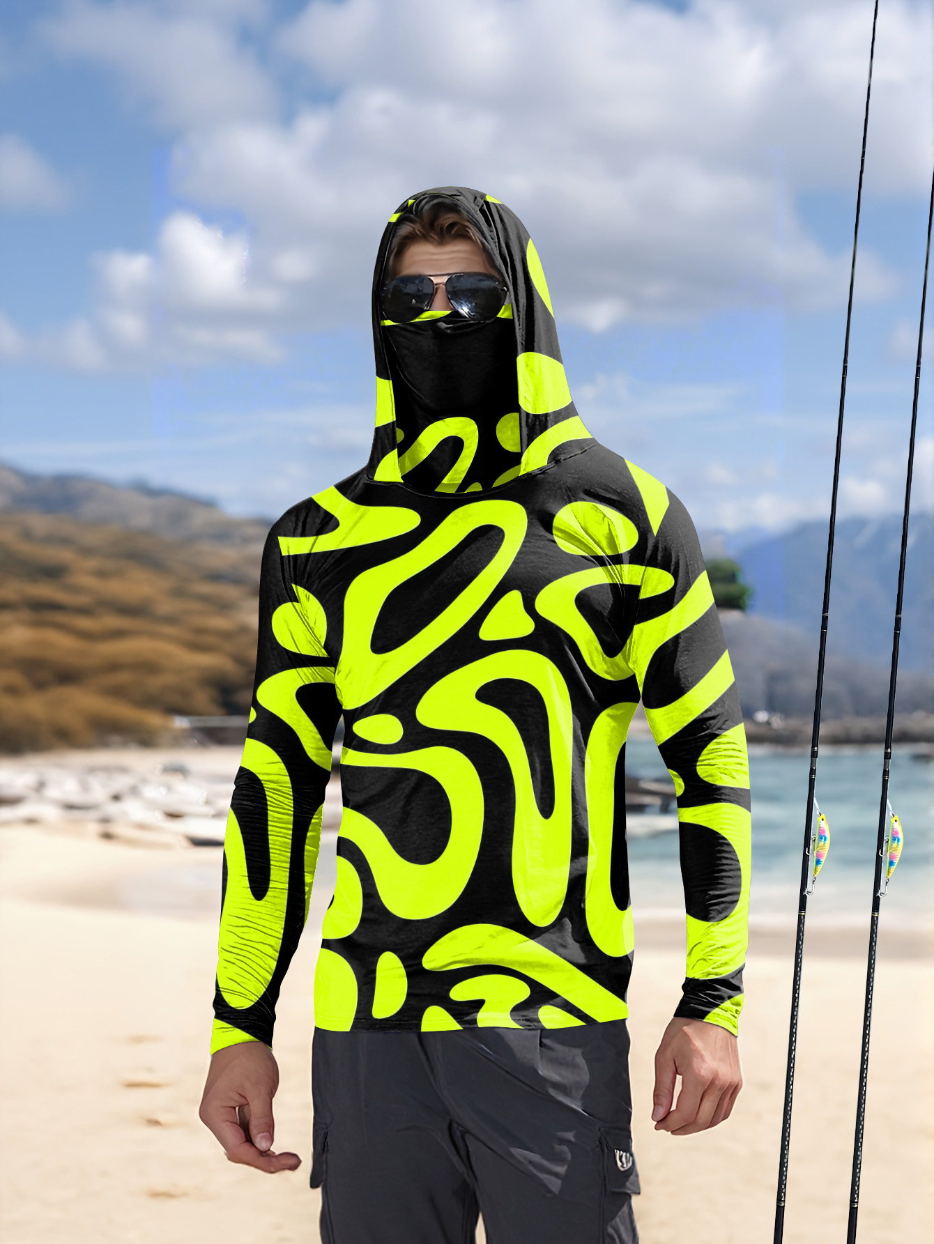 3D Printing Services - เสื้อเชิ้ตแขนยาวผู้ชายสไตล์ใหม่ประจำฤดูร้อนปี 2026 ลายพิมพ์ 3 มิติ สำหรับใส่เล่นกีฬาและลำลอง