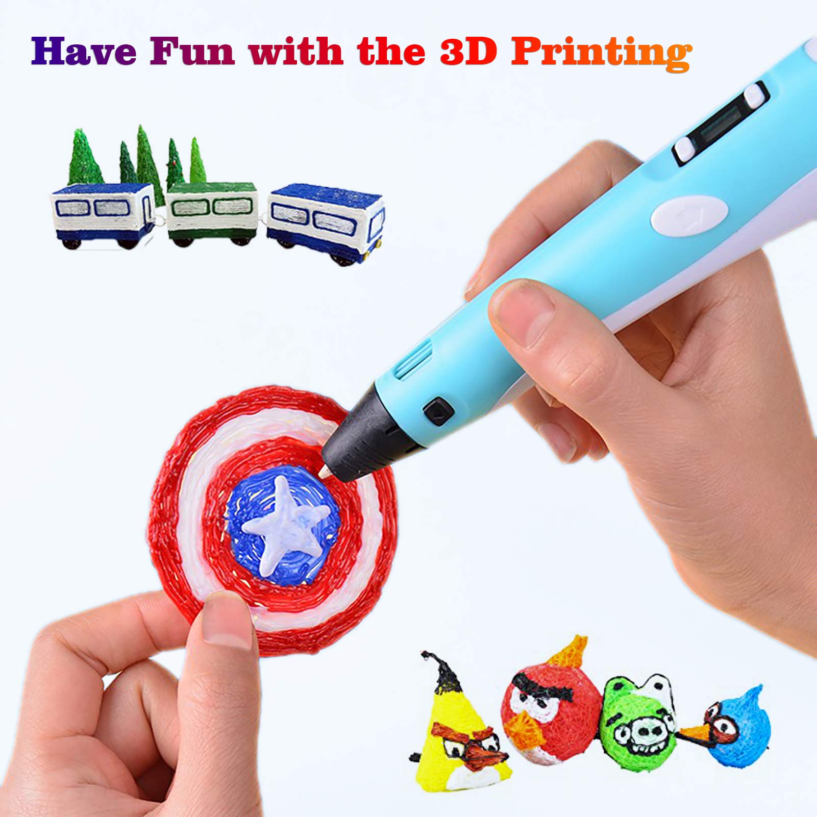 40/32/30 สี PLA Filament สําหร - 3D Printing Pen For Kids บทวิจารณ์และราคา