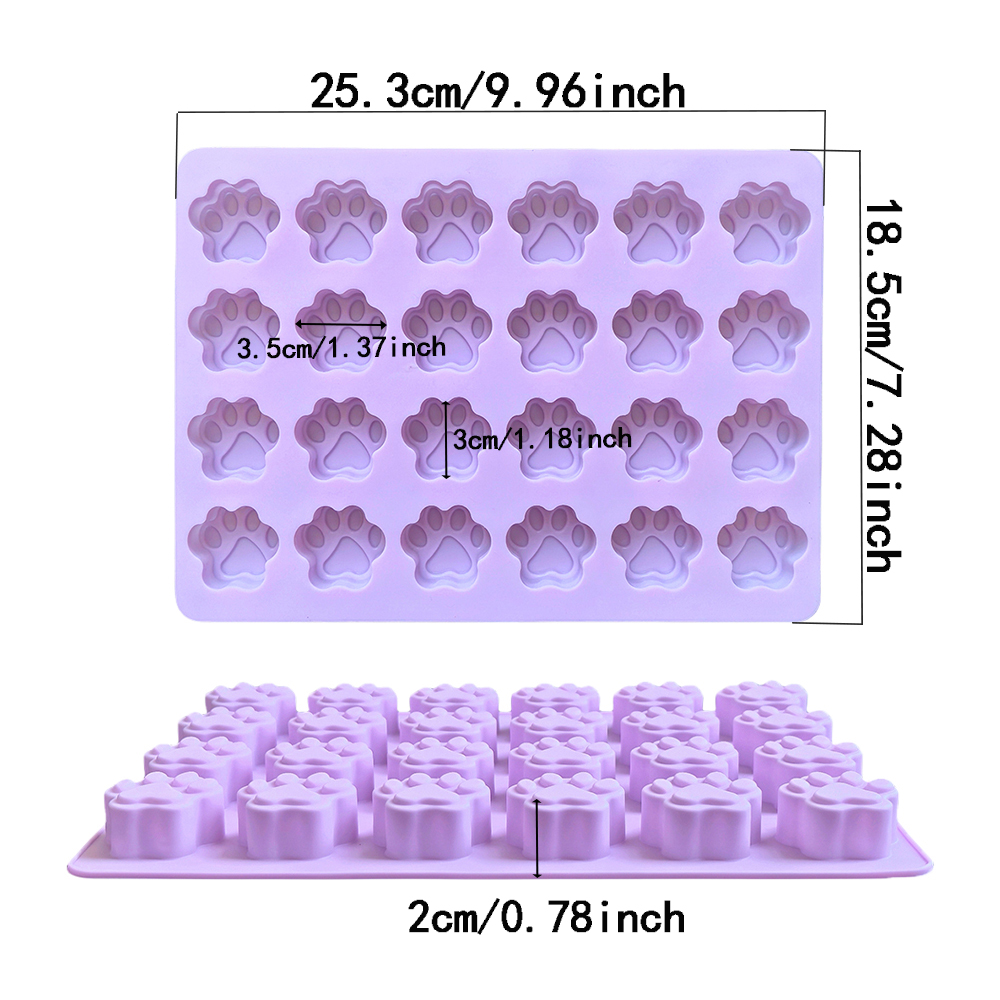 1 PC 24 หลุม Cat PAW รูปช็อกโก - 3D Printing With Silicone บทวิจารณ์และราคา