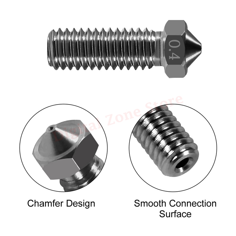 10ชิ้น V6หัวฉีดภูเขาไฟเหล็กแข็ - 3D Printing Industry บทวิจารณ์และราคา