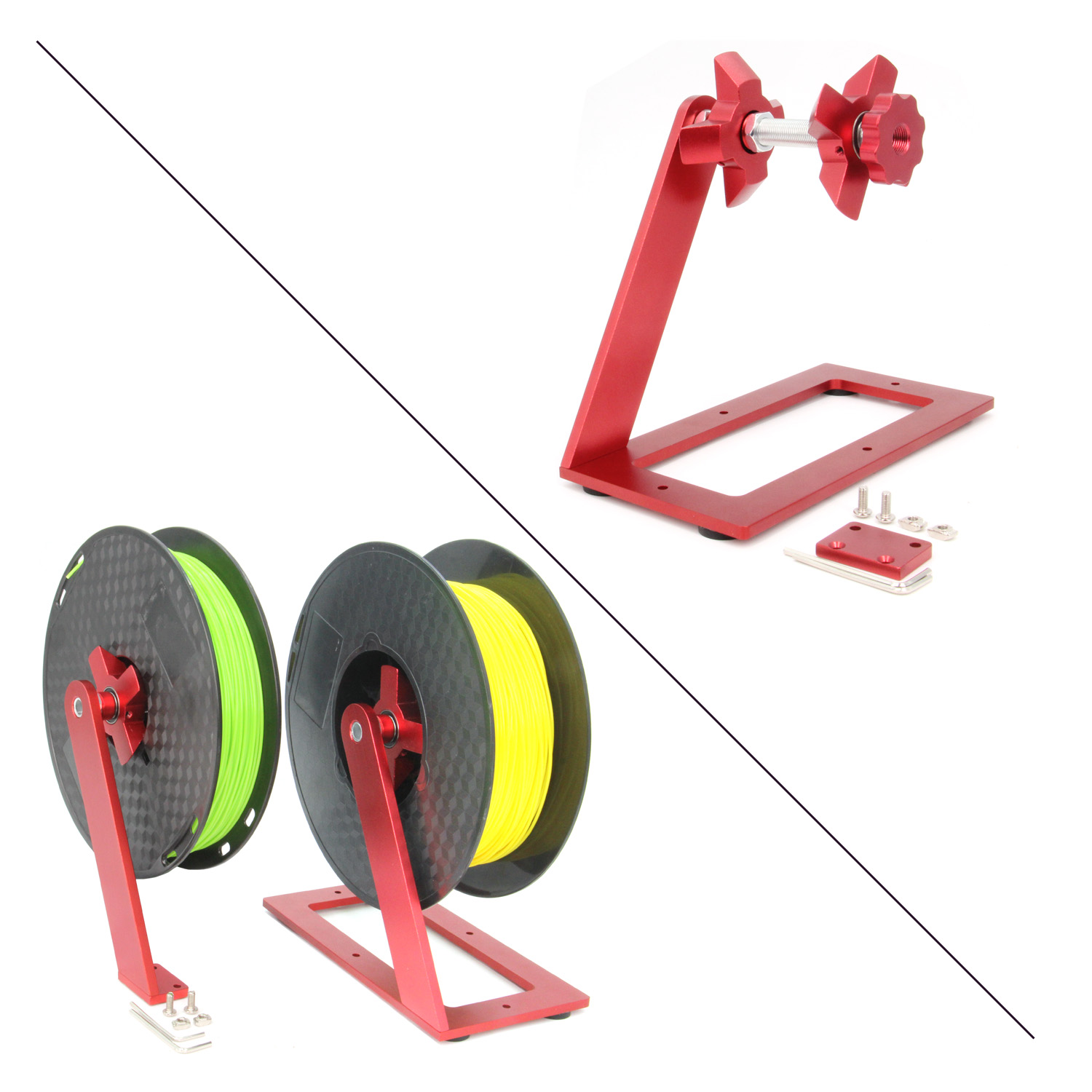 3D เครื่องพิมพ์ผู้ถือหมุน Spoo - Abs Filament Spool บทวิจารณ์และราคา