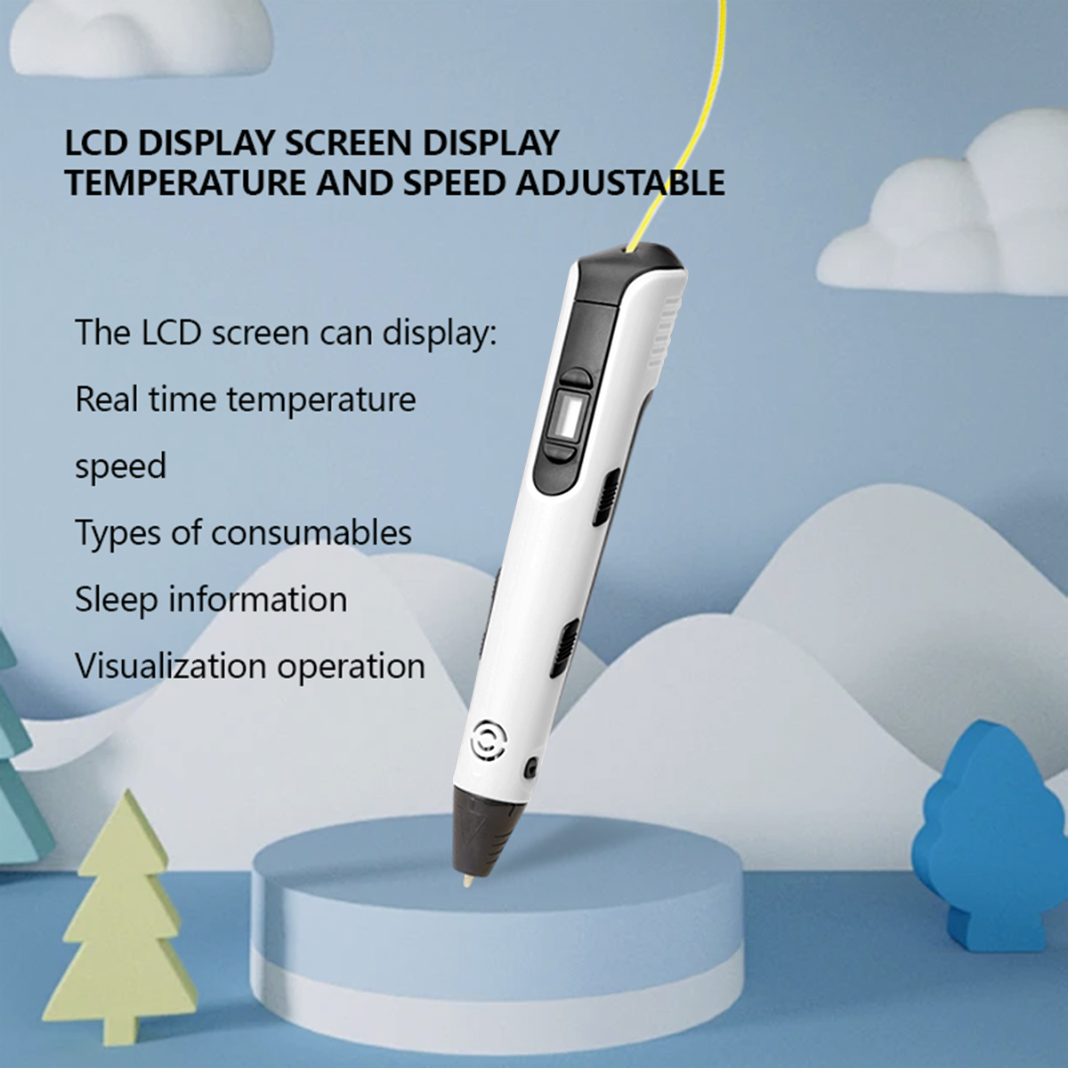 อัพเกรด 3D การพิมพ์ปากกา 9 เมต - 3D Printing Pen For Kids บทวิจารณ์และราคา