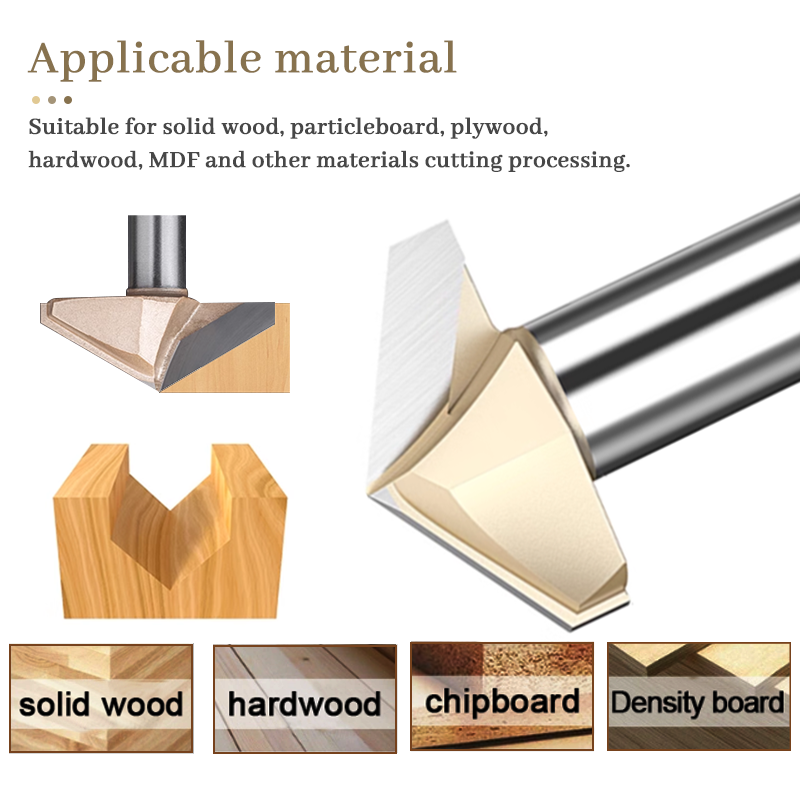 120 150 องศา V บิต 1/2 Shank ค - 3D Printing Online บทวิจารณ์และราคา