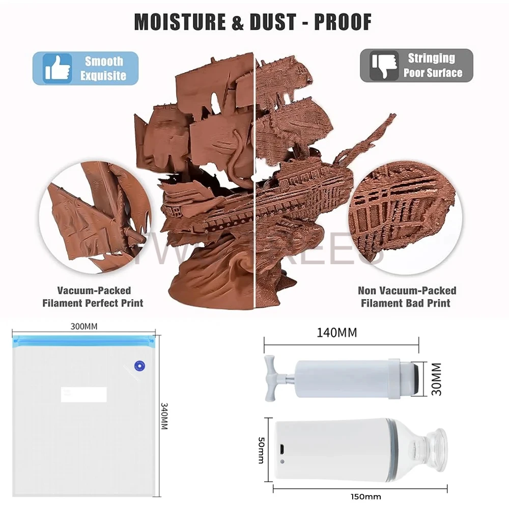 ถุงสูญญากาศสำหรับอบแห้งเส้นพลา - Abs Filament Spool บทวิจารณ์และราคา
