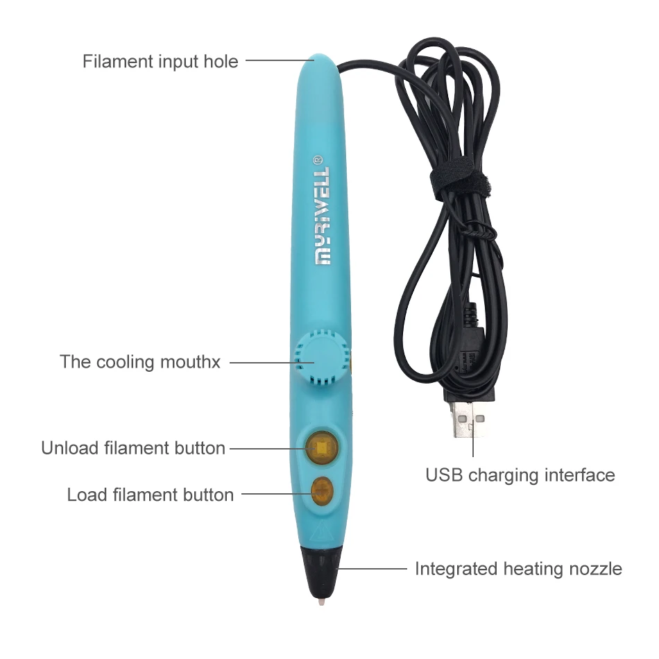 Myriwell ใหม่ล่าสุด RP-200A 3D - 3D Printing Pen For Kids บทวิจารณ์และราคา