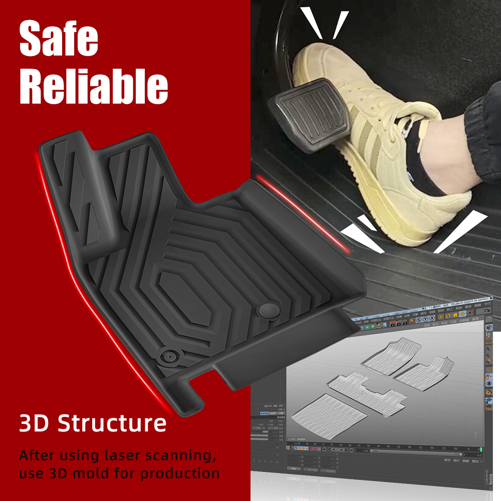 แผ่นรองพื้นรถยนต์ 3 มิติ TPE ส - 3D Printing Car บทวิจารณ์และราคา