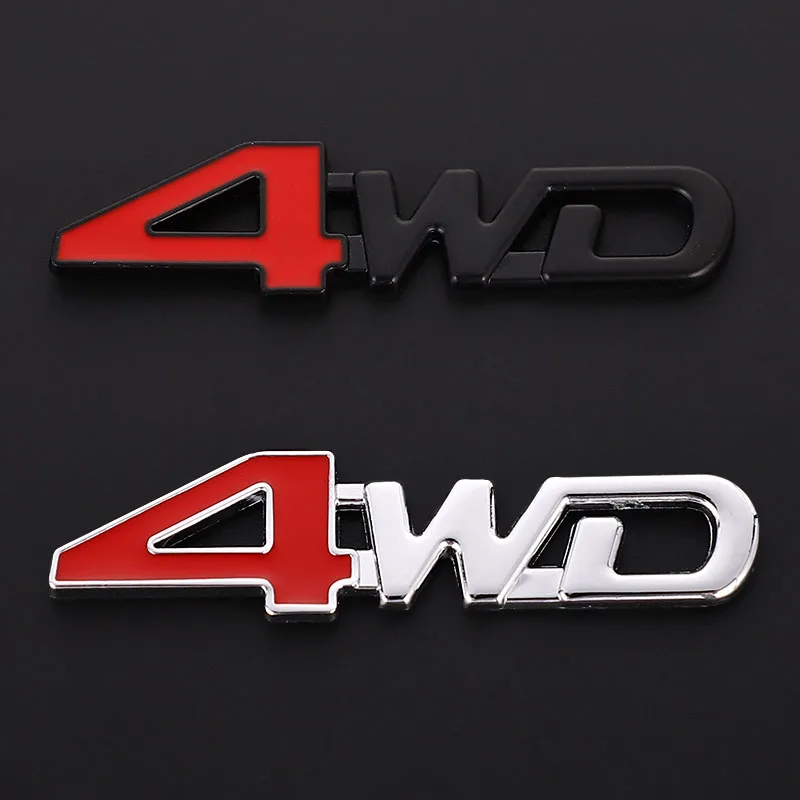 1 ชิ้นรถ 3D โลหะสติกเกอร์ 4WD  - 3D Printing Online บทวิจารณ์และราคา